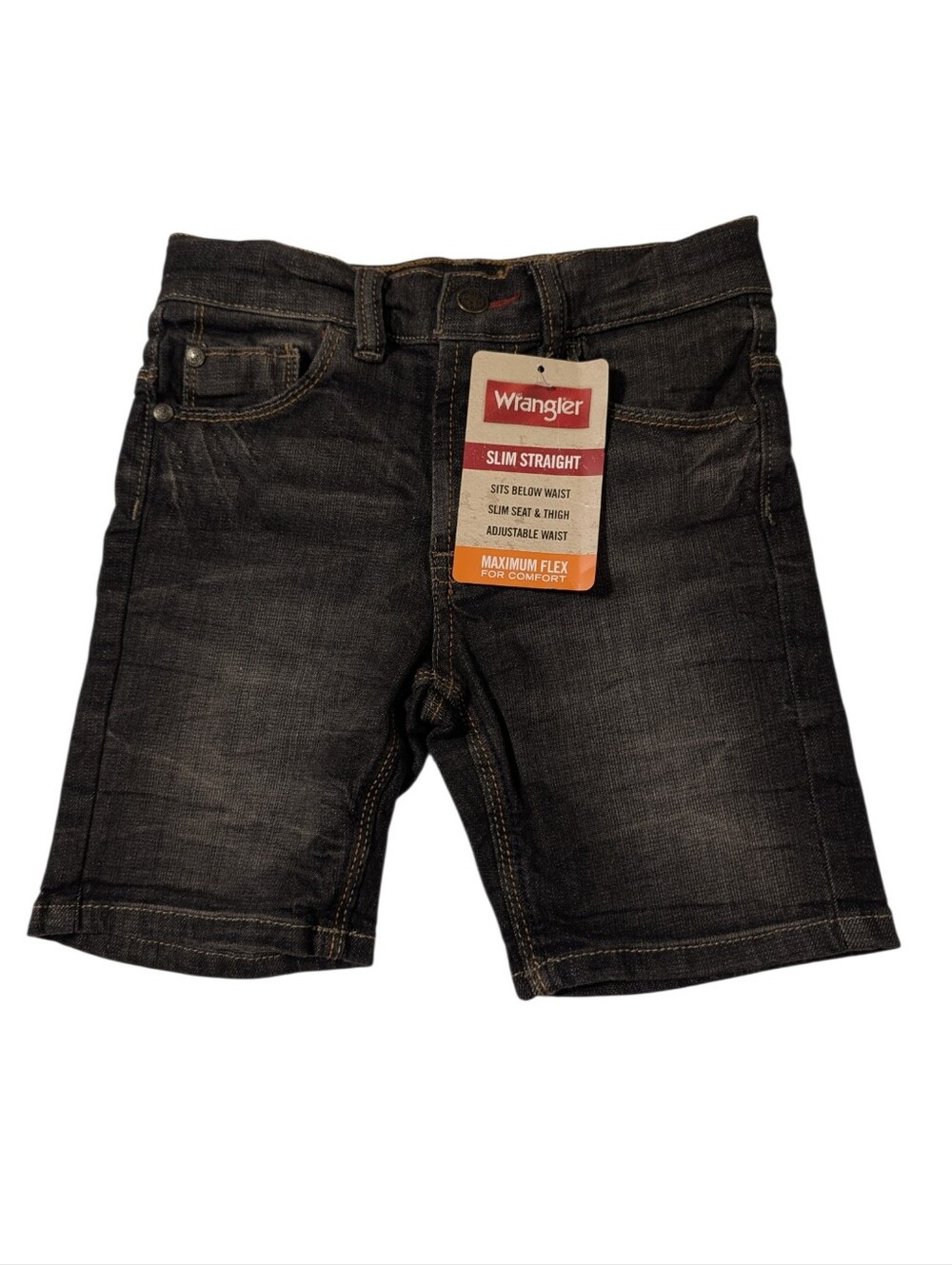 Wrangler Boy's Slim Straight Denim Shorts Size 4